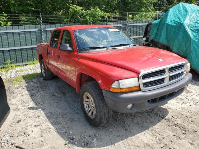 1D7HG38N94S769614 - 2004 DODGE DAKOTA QUA RED photo 1