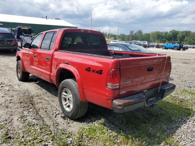 1D7HG38N94S769614 - 2004 DODGE DAKOTA QUA RED photo 3