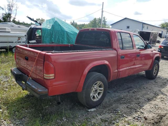 1D7HG38N94S769614 - 2004 DODGE DAKOTA QUA RED photo 4