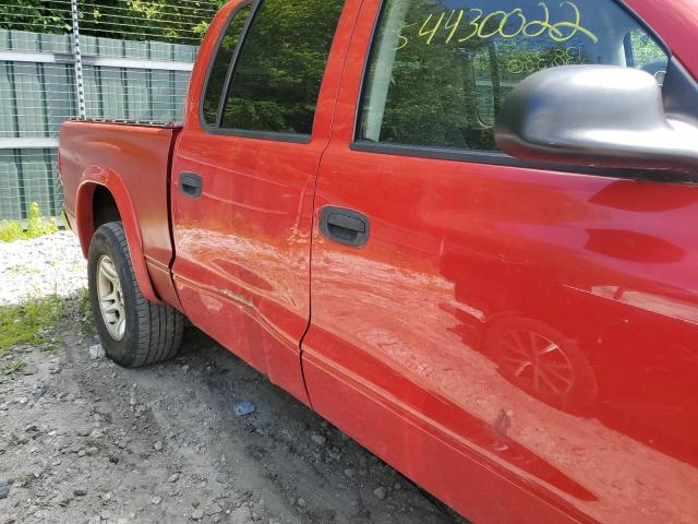 1D7HG38N94S769614 - 2004 DODGE DAKOTA QUA RED photo 9