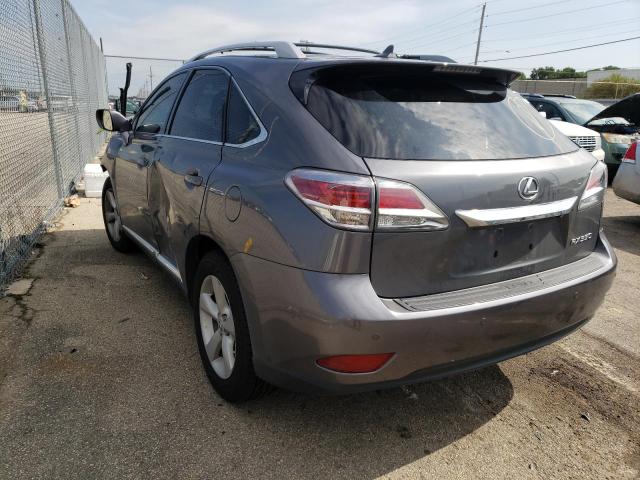 2T2BK1BA9DC169990 - 2013 LEXUS RX 350 BAS GRAY photo 3