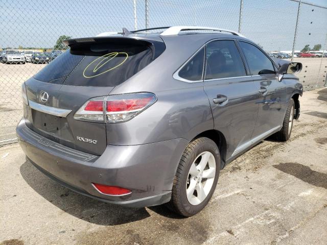 2T2BK1BA9DC169990 - 2013 LEXUS RX 350 BAS GRAY photo 4