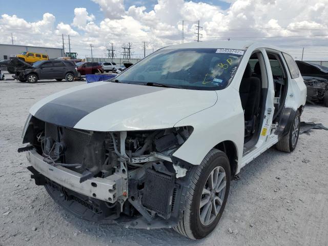 5N1AR2MN4EC733519 - 2014 NISSAN PATHFINDER WHITE photo 2