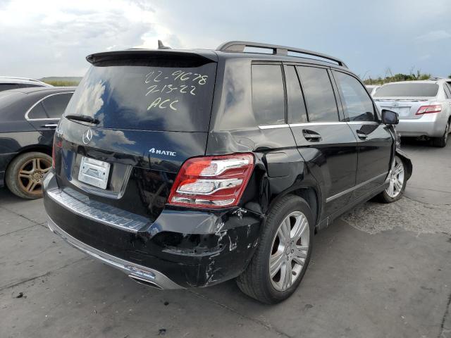 WDCGG8JB9EG256784 - 2014 MERCEDES-BENZ GLK 350 4M BLACK photo 4