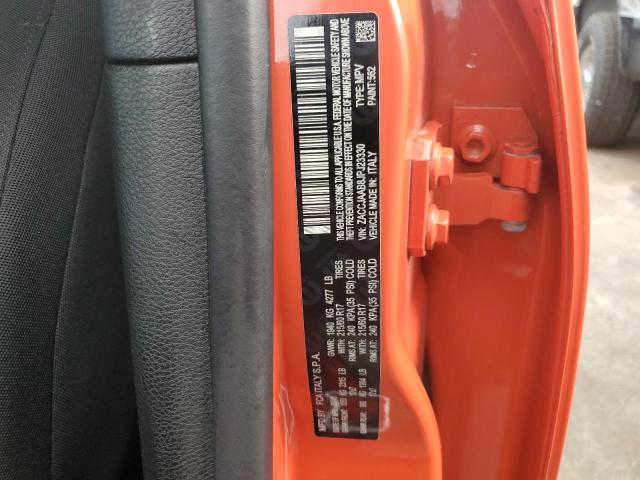 ZACCJAAB8JPJ23330 - 2018 JEEP RENEGADE S ORANGE photo 10