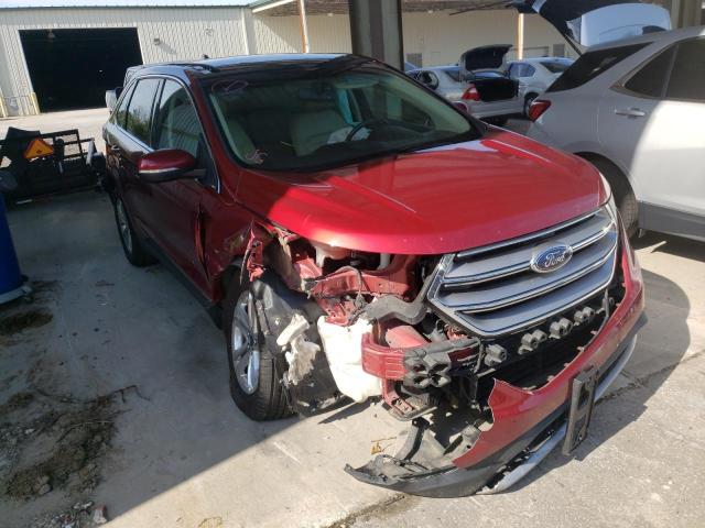 2FMTK4J91FBB69720 - 2015 FORD EDGE SEL RED photo 1