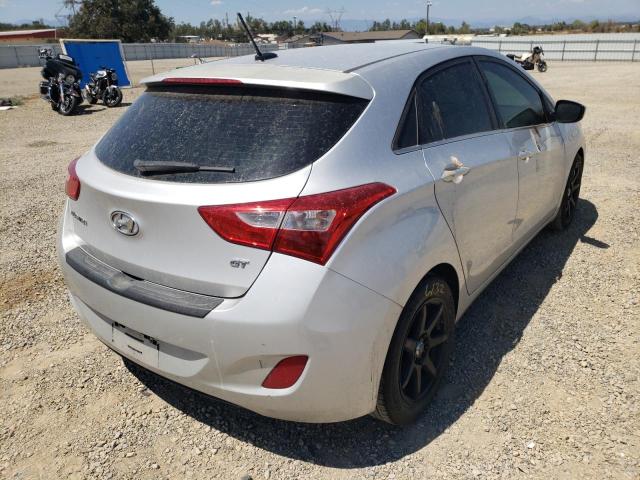 KMHD35LH3GU310598 - 2016 HYUNDAI ELANTRA GT SILVER photo 4