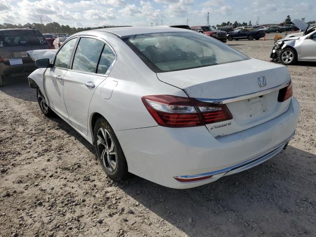 1HGCR2F3XGA246415 - 2016 HONDA ACCORD LX WHITE photo 3