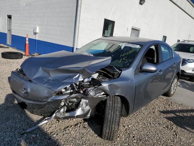 JM1BL1SFXA1210107 - 2010 MAZDA 3 I GRAY photo 2