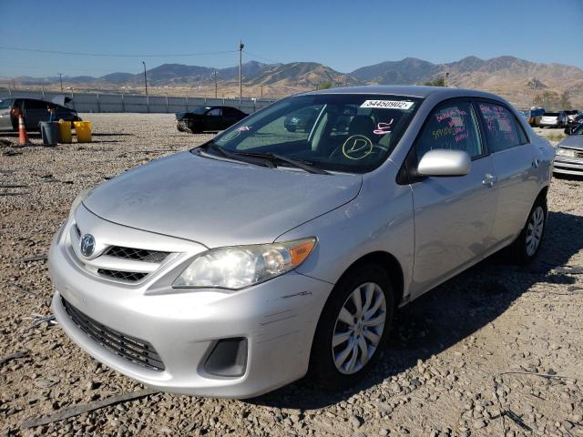 2T1BU4EE3CC819328 - 2012 TOYOTA CAROLLA SILVER photo 2