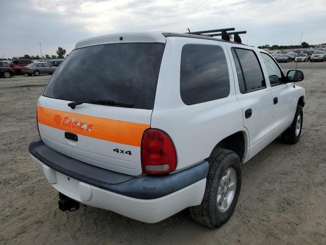 1B4HS28N11F584851 - 2001 DODGE DURANGO WHITE photo 4