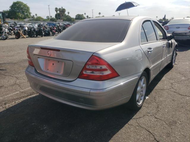 WDBRF61J33A500425 - 2003 MERCEDES-BENZ C 240 SILVER photo 4