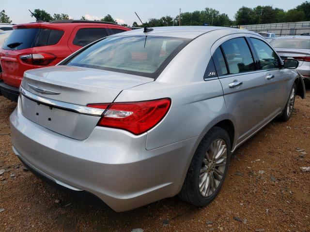 1C3CCBCB7CN184202 - 2012 CHRYSLER 200 LIMITE SILVER photo 4