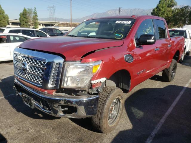 1N6AA1EJ1HN532426 - 2017 NISSAN TITAN S RED photo 2