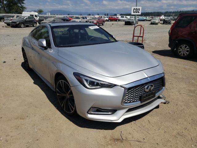 JN1EV7EL1HM551144 - 2017 INFINITI Q60 PREMIU SILVER photo 1