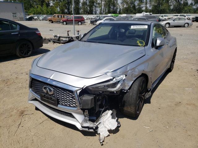 JN1EV7EL1HM551144 - 2017 INFINITI Q60 PREMIU SILVER photo 2