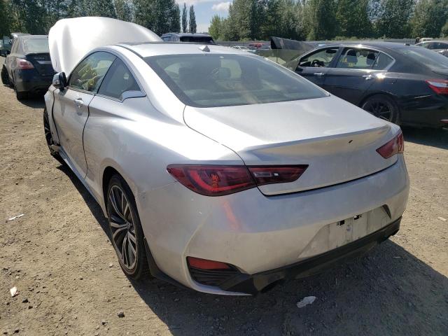 JN1EV7EL1HM551144 - 2017 INFINITI Q60 PREMIU SILVER photo 3