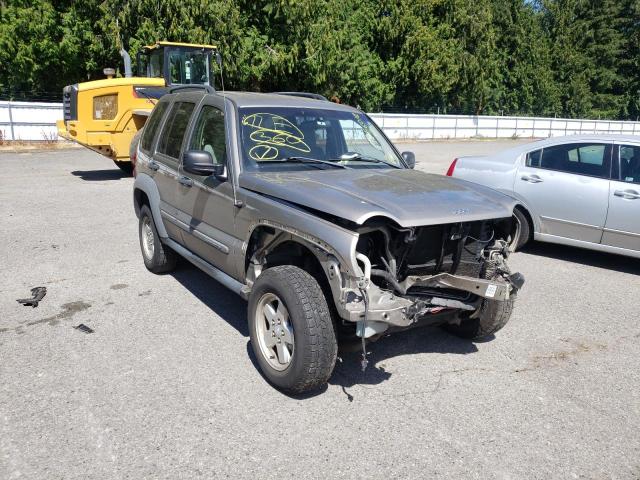 1J4GL48K55W694007 - 2005 JEEP LIBERTY SP GOLD photo 1