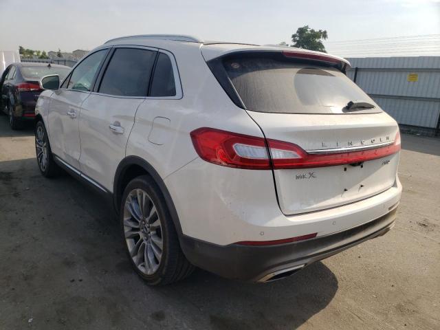 2LMTJ8LR8GBL58393 - 2016 LINCOLN MKX RESERV WHITE photo 3