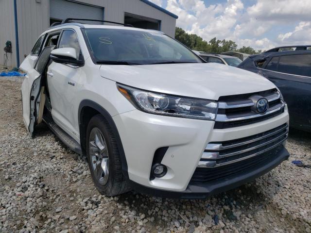 5TDDGRFH8KS062843 - 2019 TOYOTA HIGHLANDER WHITE photo 1