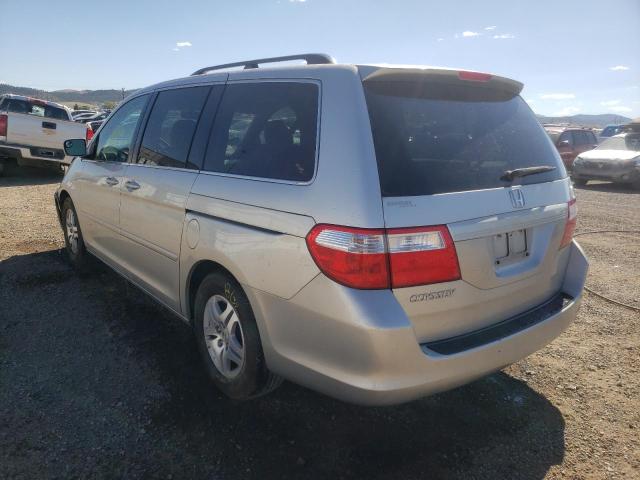 5FNRL38737B431896 - 2007 HONDA ODYSSEY EX SILVER photo 3