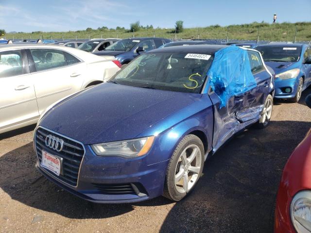 WAUBFGFF9F1049032 - 2015 AUDI A3 2.0T BLUE photo 2