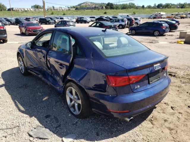 WAUBFGFF9F1049032 - 2015 AUDI A3 2.0T BLUE photo 3