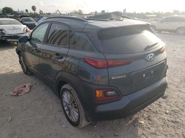 KM8K62AA2MU606758 - 2021 HYUNDAI KONA SEL P GRAY photo 3