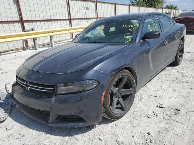 2C3CDXBG3GH104027 - 2016 DODGE CHARGER SE BLACK photo 2