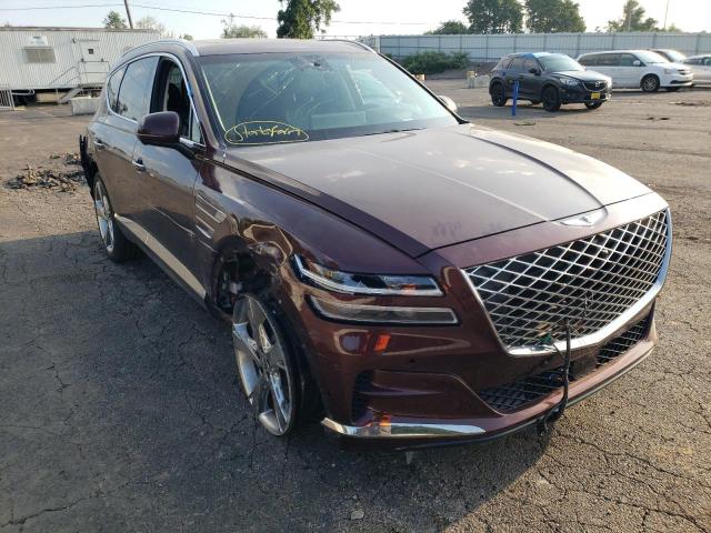 KMUHCESC5MU047065 - 2021 GENESIS GV80 BASE BURGUNDY photo 1