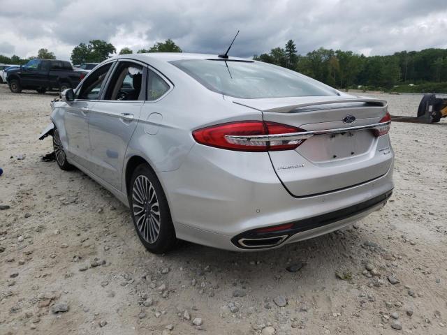 3FA6P0D98JR206950 - 2018 FORD FUSION TIT SILVER photo 3