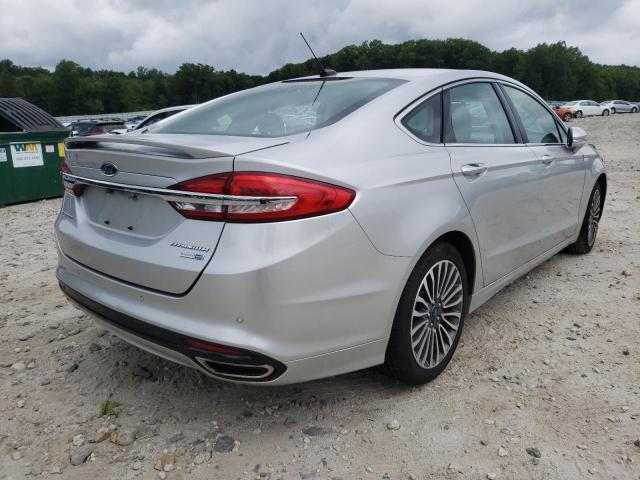 3FA6P0D98JR206950 - 2018 FORD FUSION TIT SILVER photo 4