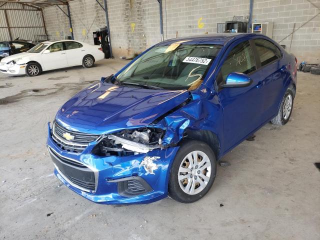 1G1JB5SH5H4160175 - 2017 CHEVROLET SONIC LS BLUE photo 2