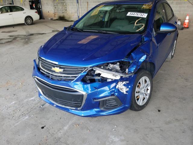 1G1JB5SH5H4160175 - 2017 CHEVROLET SONIC LS BLUE photo 9