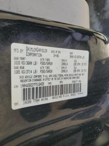 1A8HW58227F516459 - 2007 CHRYSLER ASPEN LIMI Qara foto 10