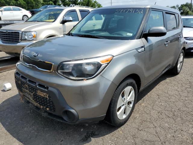 KNDJN2A2XF7134175 - 2015 KIA SOUL SILVER photo 2