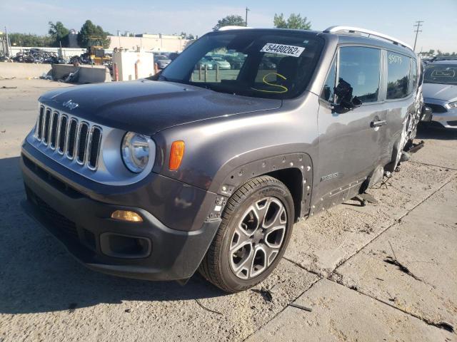 ZACCJADB0HPF73675 - 2017 JEEP RENEGADE L GRAY photo 2