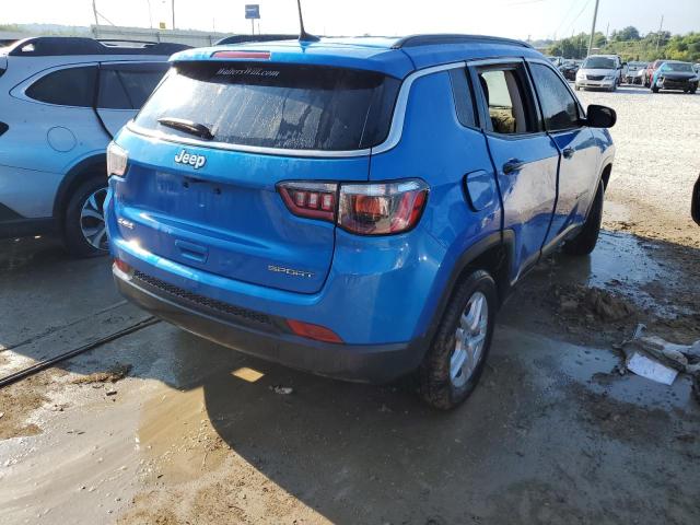 3C4NJDAB0MT513042 - 2021 JEEP COMPASS SP BLUE photo 4