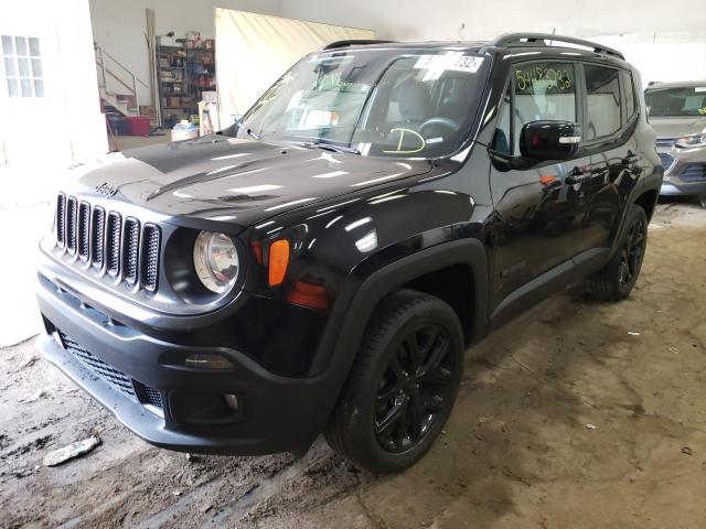 ZACCJBBB8JPJ21663 - 2018 JEEP RENEGADE L BLACK photo 2