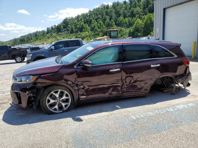 5XYPKDA53KG539140 - 2019 KIA SORENTO SX BURGUNDY photo 9