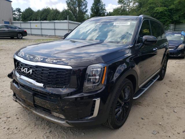 5XYP5DHC7NG195103 - 2022 KIA TELLURIDE BLACK photo 2