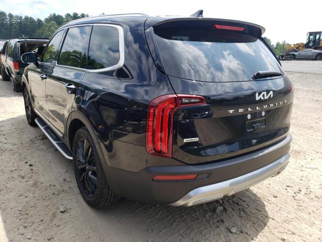 5XYP5DHC7NG195103 - 2022 KIA TELLURIDE BLACK photo 3