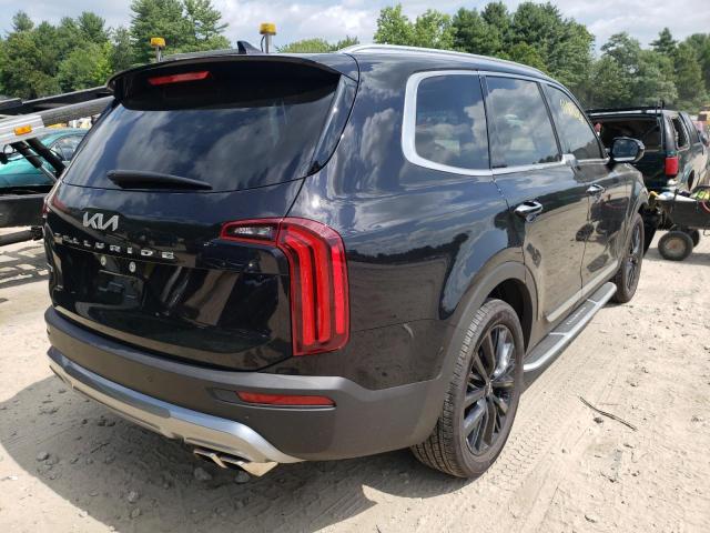 5XYP5DHC7NG195103 - 2022 KIA TELLURIDE BLACK photo 4