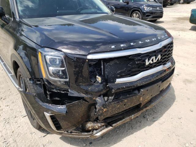 5XYP5DHC7NG195103 - 2022 KIA TELLURIDE BLACK photo 9