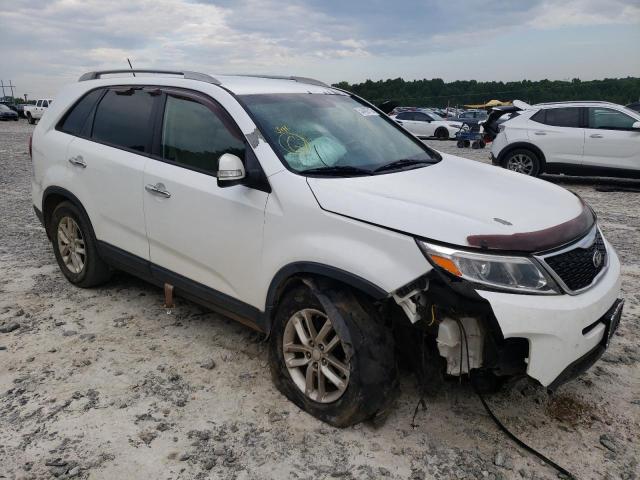 5XYKT3A60FG624744 - 2015 KIA SORENTO LX WHITE photo 1