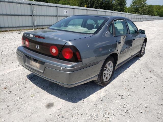 2G1WF52E649377628 - 2004 CHEVROLET IMPALA GRAY photo 4