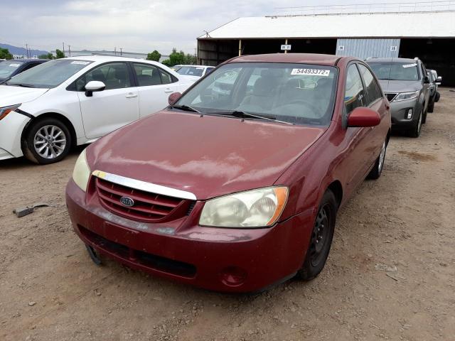 KNAFE122865224772 - 2006 KIA SPECTRA LX RED photo 2