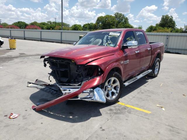 1C6RR7NT9FS544221 - 2015 RAM 1500 LARAM RED photo 2