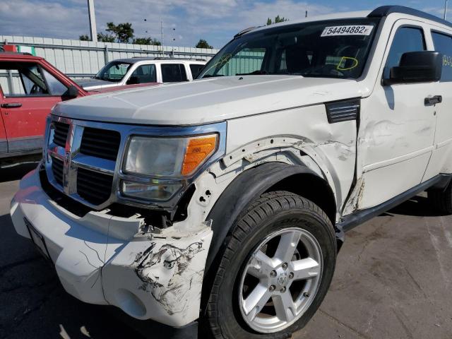 1D8GU58K47W613494 - 2007 DODGE NITRO SLT WHITE photo 9