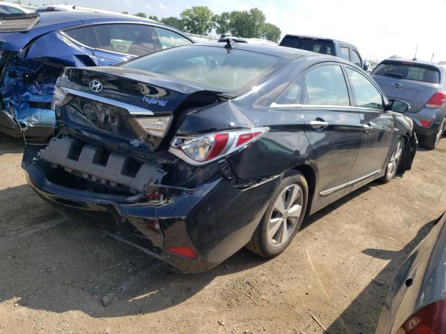 KMHEC4A42BA001276 - 2011 HYUNDAI SONATA HYB BLACK photo 4